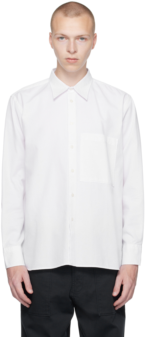 White Square Pocket Shirt