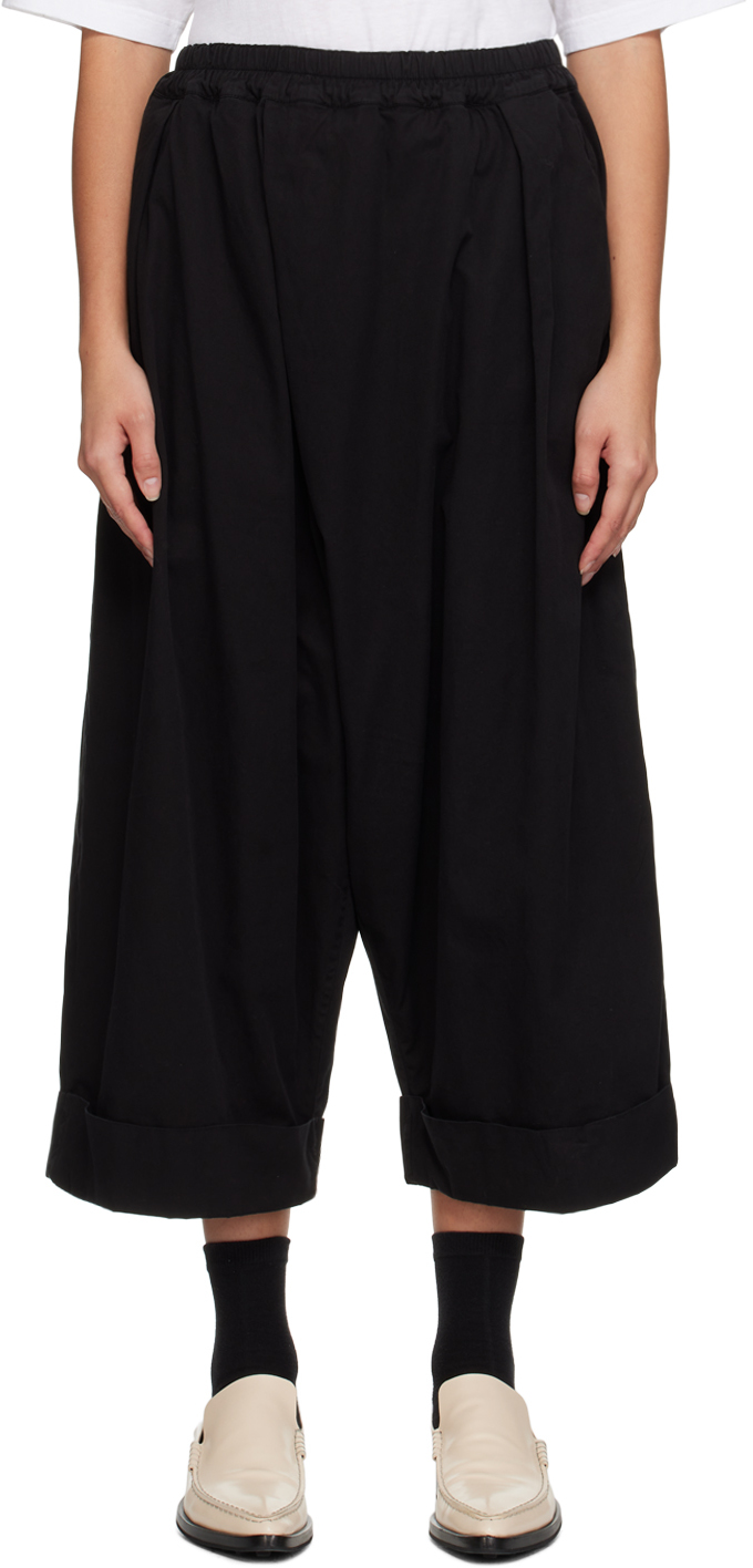 Toogood Black 'the Baker' Trousers In Cotton Twill Flint