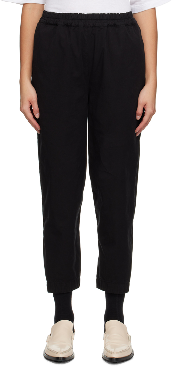Toogood Black 'the Acrobat' Trousers In Cotton Twill Flint