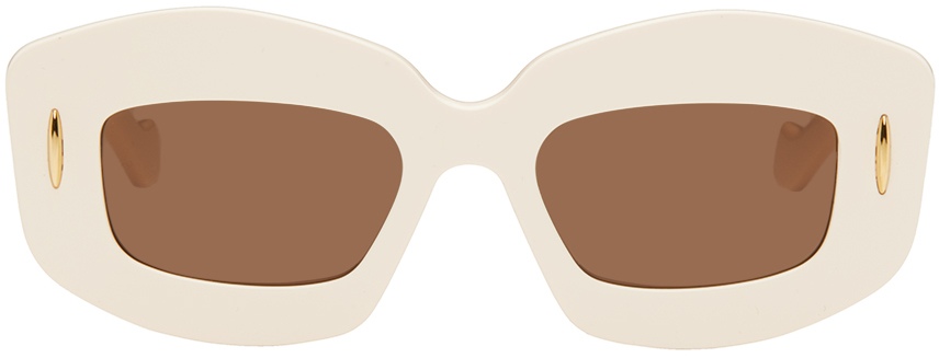 Screen Rectangular Sunglasses in Pink - Loewe