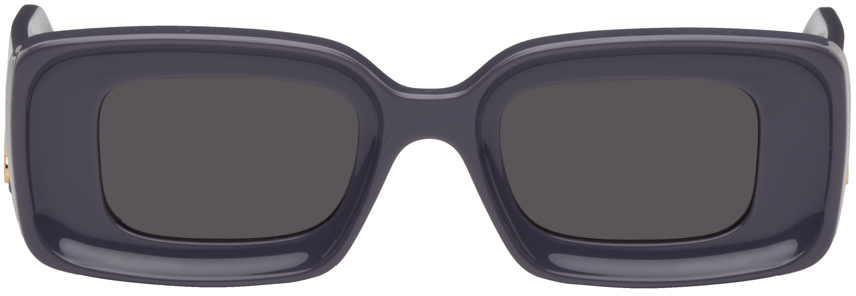 Loewe Purple Rectangular Sunglasses