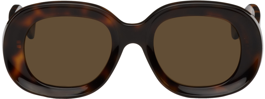 Loewe Tortoiseshell Oval Sunglasses
