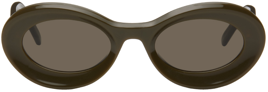 LOEWE Khaki Loop Sunglasses