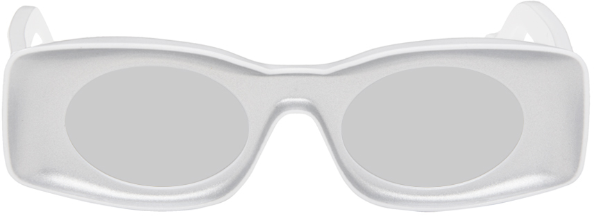LOEWE Silver & White Paula's Ibiza Original Sunglasses