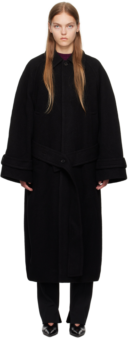 Birrot Black Boiled Coat