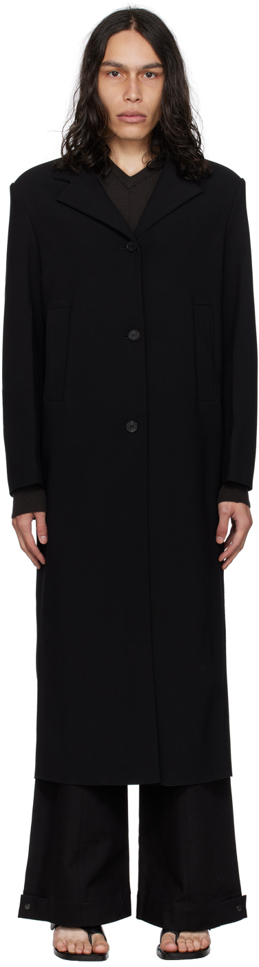 Birrot: Black Single Coat | SSENSE