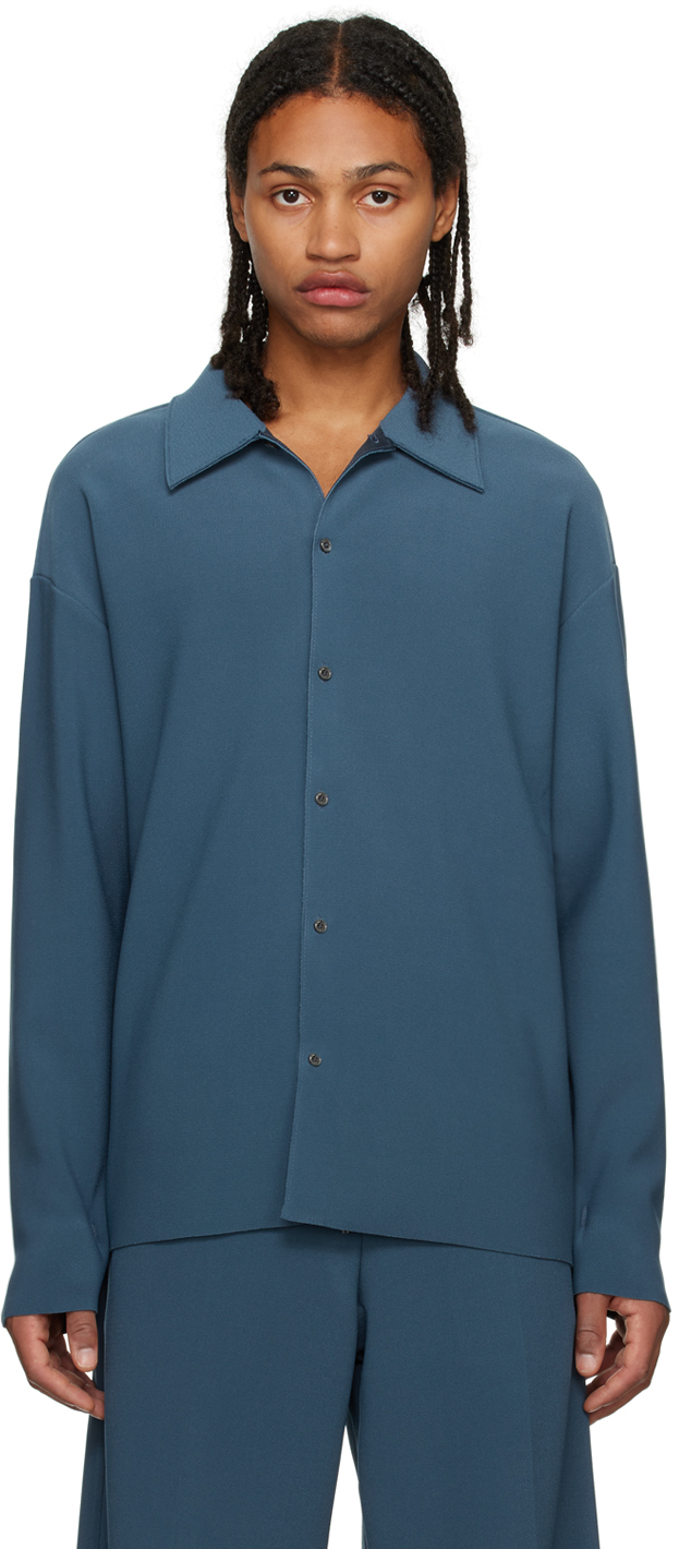 Birrot Blue Point Collar Shirt