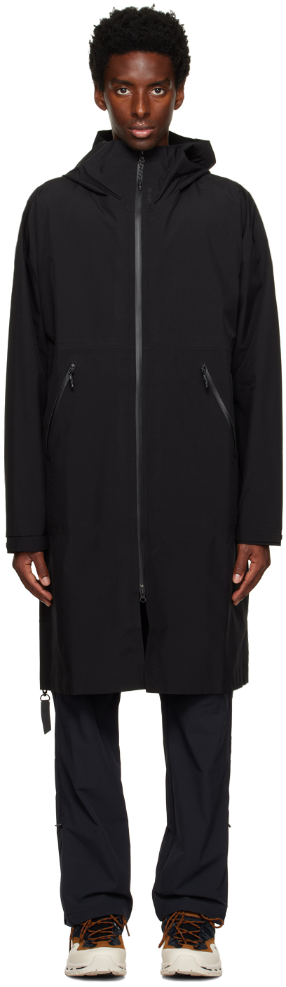 Black Rovde Coat by BLÆST on Sale