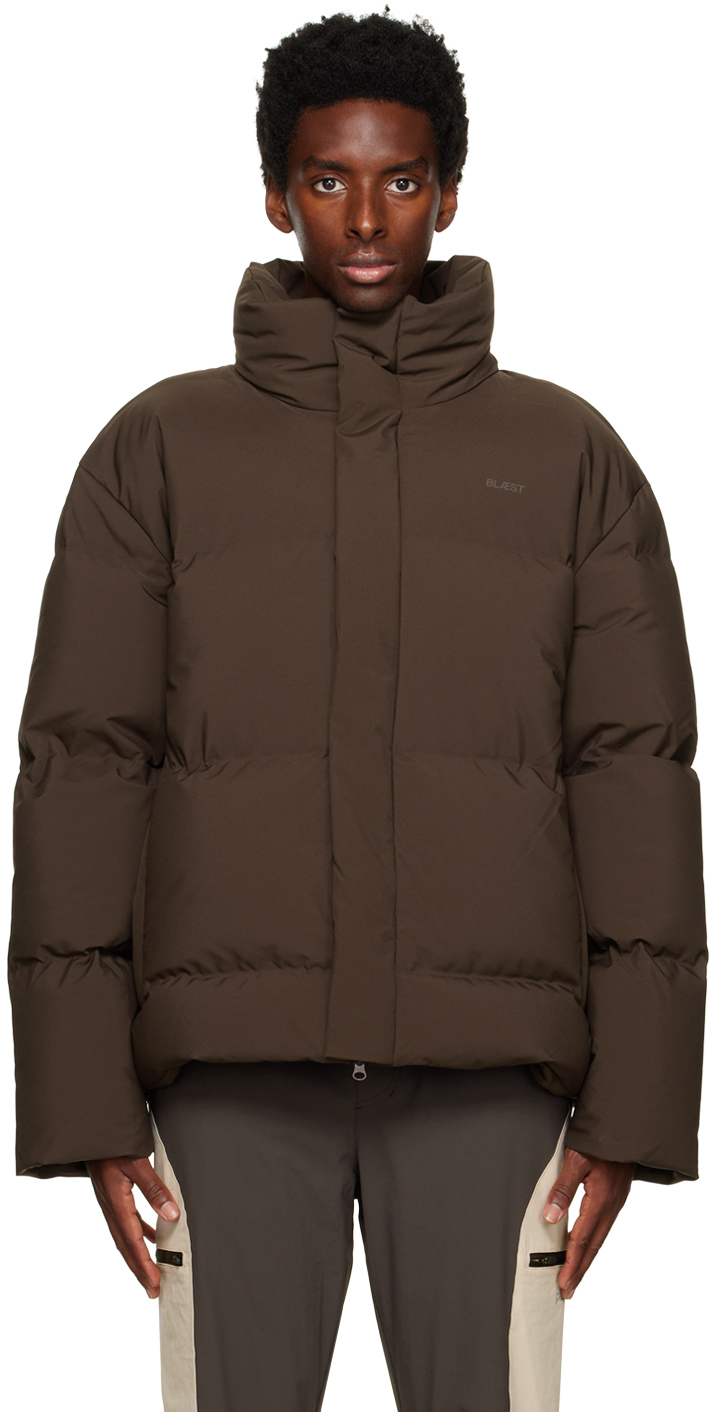 BLÆST: Brown Stordal Down Jacket | SSENSE