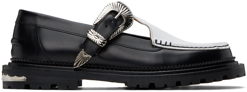 Black Buckle Loafers by Toga Virilis on Sale