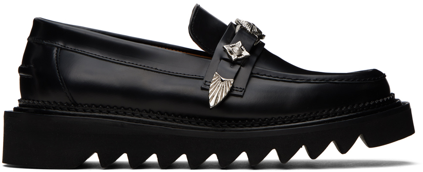 Black Shark Sole Loafers