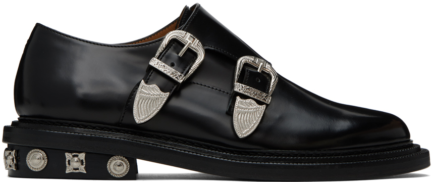 激安価格の TOGA VIRILIS ブラック ハードウェア モンクストラップ 靴 ...