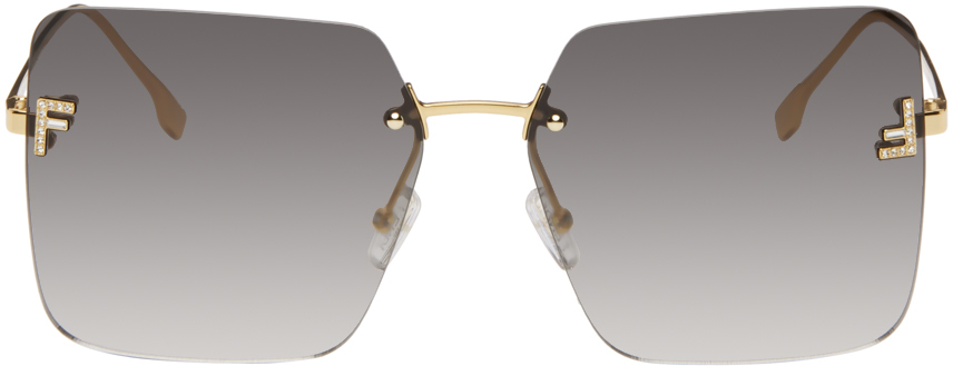 Fendi Gold  First Sunglasses In 5930b