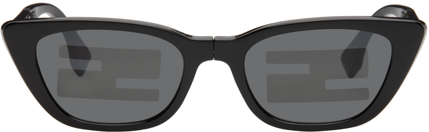 Fendi Black Baguette Sunglasses In 5301c