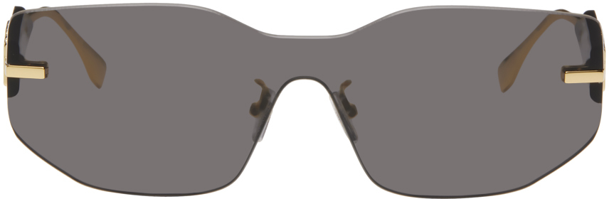 Lunettes de soleil aviateur dorées – Bizou