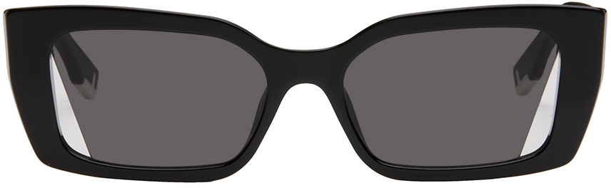 Fendi Black Rectangular Sunglasses