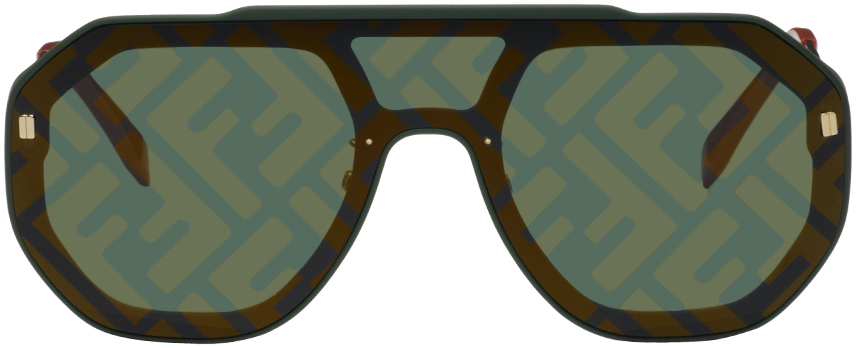 FENDI GREEN FF EVOLUTION SUNGLASSES