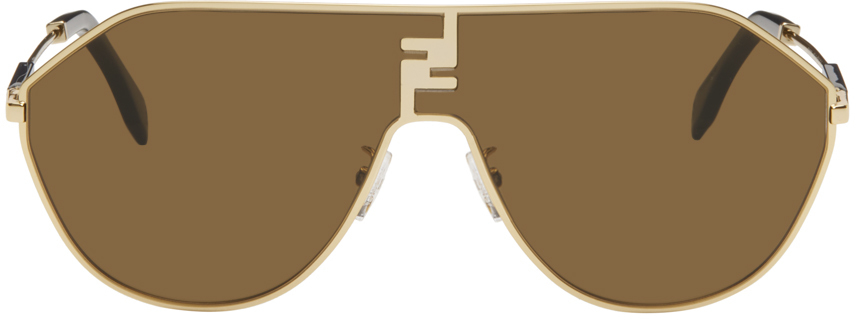 Fendi Gold FF Match Sunglasses