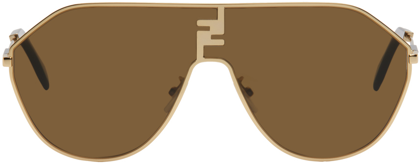 Fendi Gold Ff Match Sunglasses