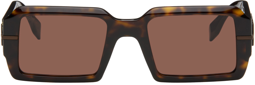 Fendi Fendirama Brown Rectangle Sunglasses