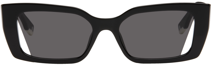 Fendi Black  Way Sunglasses In Shiny Black/smoke