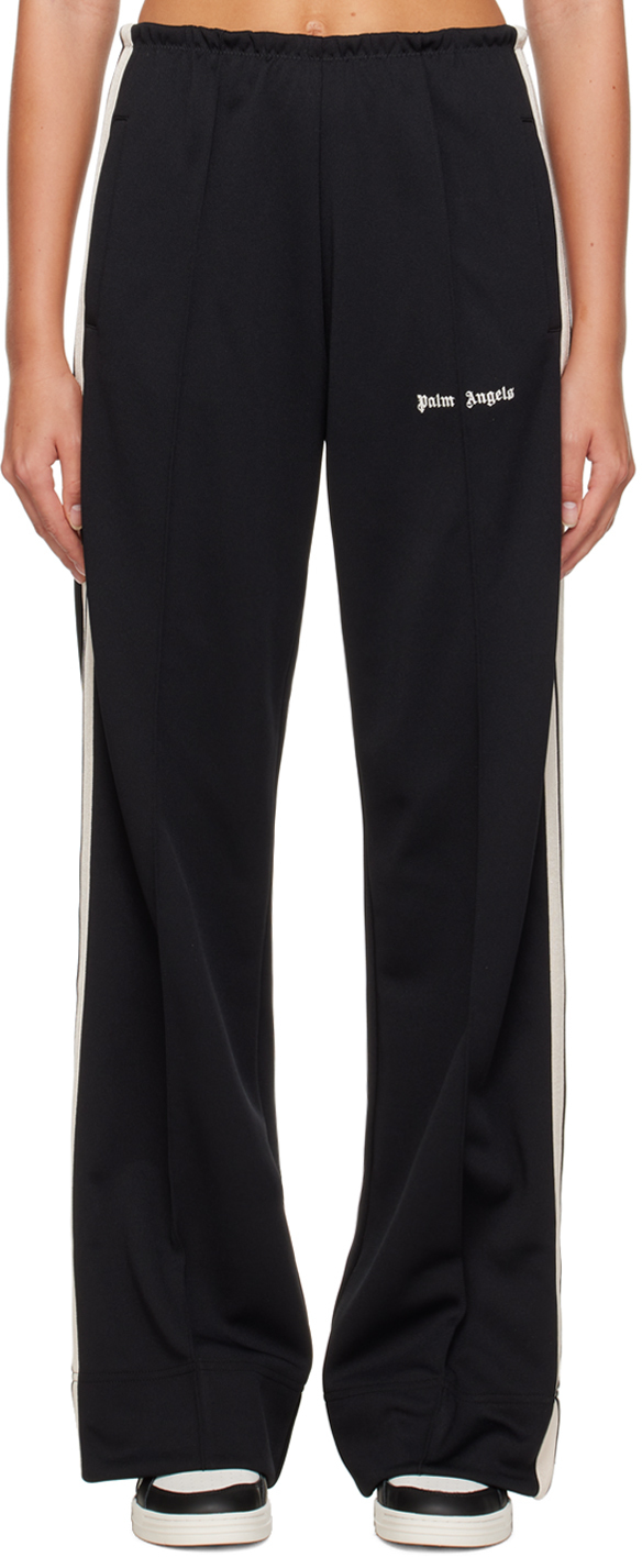 Shop Palm Angels Black Classic Track Pants In Black Off White