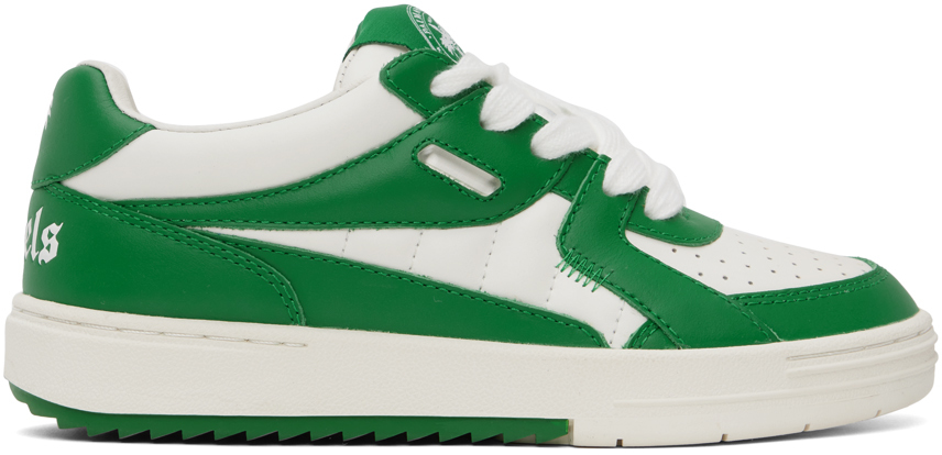 Green & White University Sneakers