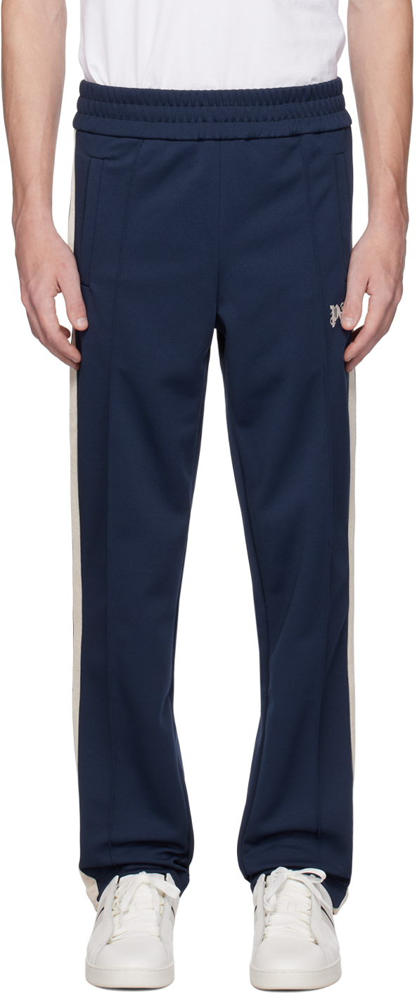 Palm Angels Monogram Classic Tech Track Pants In Blue