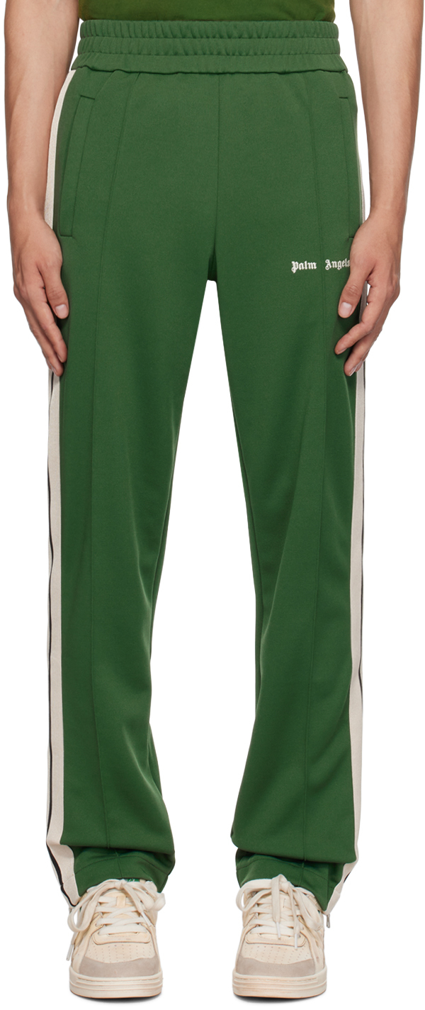 Palm Angels Striped Detail Track Pants Green/Multi