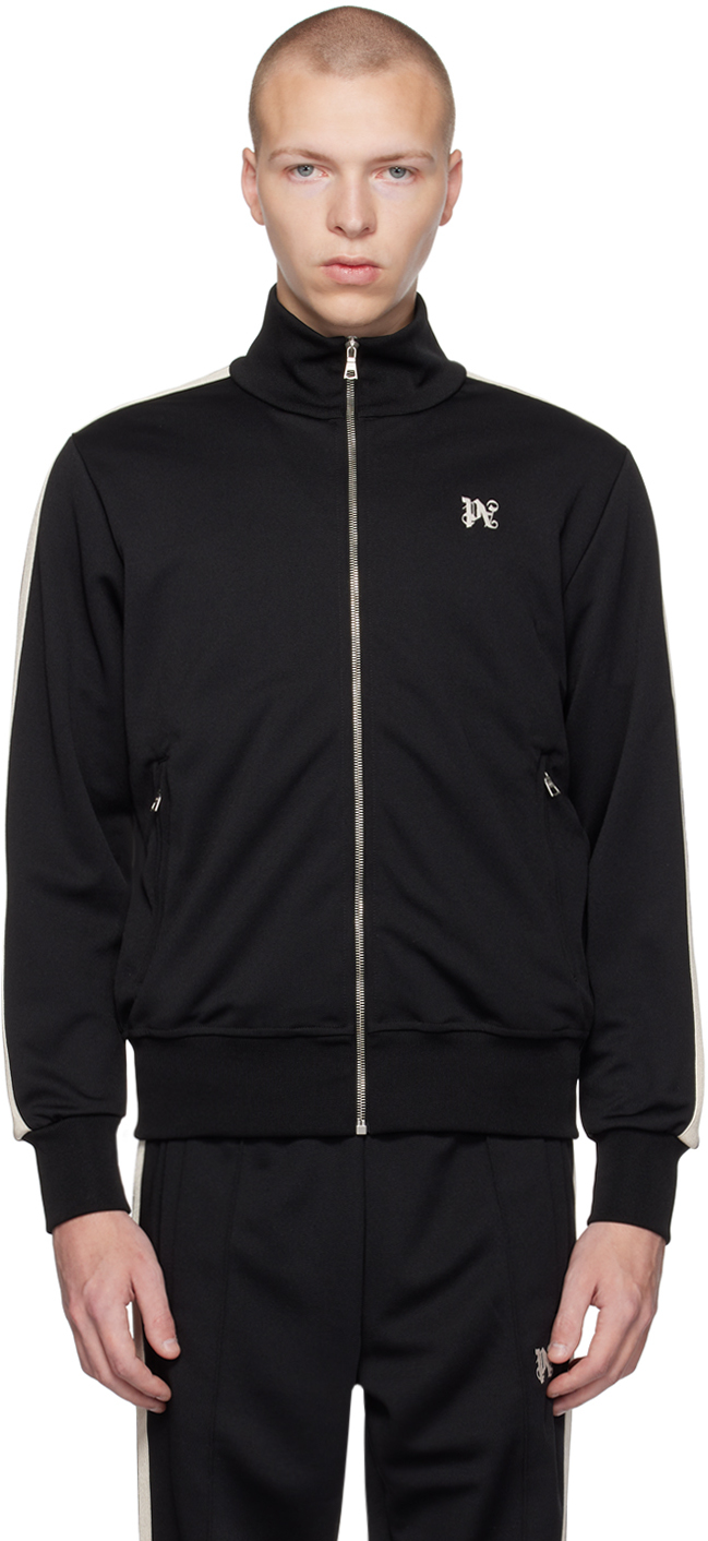 Black Monogram Track Jacket