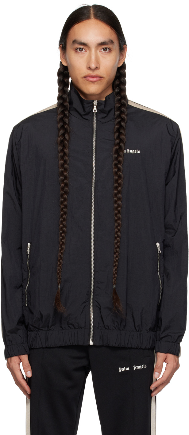 Black Embroidered Track Jacket