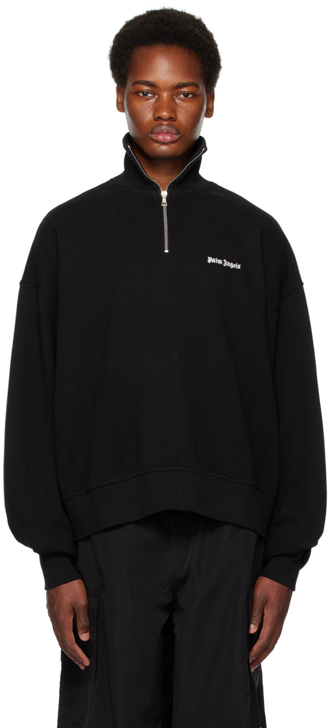 Black Quarter Zip Sweatshirt