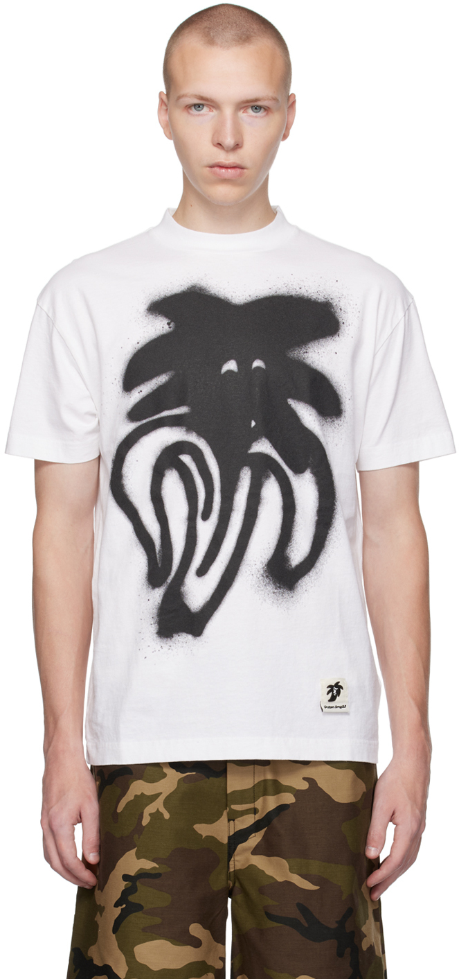 PALM ANGELS: t-shirt for man - White  Palm Angels t-shirt PMAA001F22JER012  online at