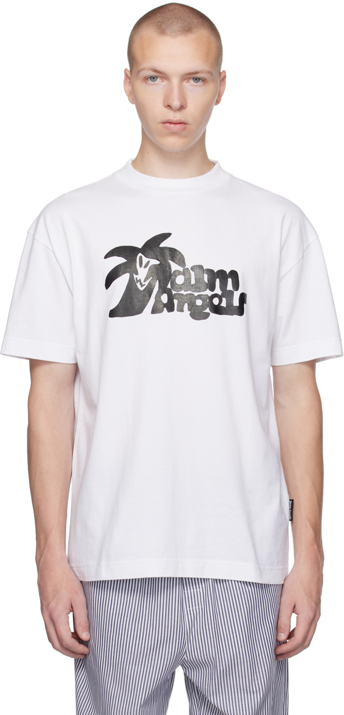 Palm Angels: White Hunter T-Shirt | SSENSE