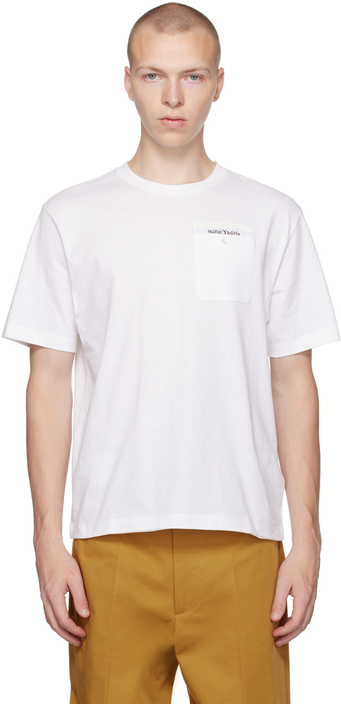 Palm Angels: White Sartorial T-Shirt | SSENSE