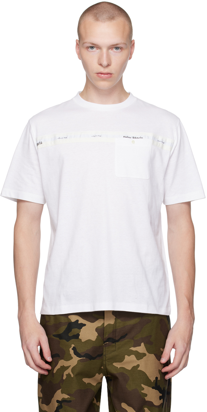 Shop Palm Angels White Sartorial T-shirt In White Off
