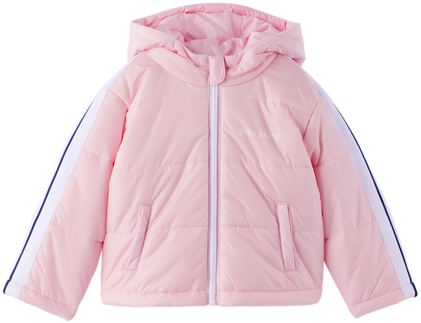 Palm Angels Kids Pink Hooded Jacket