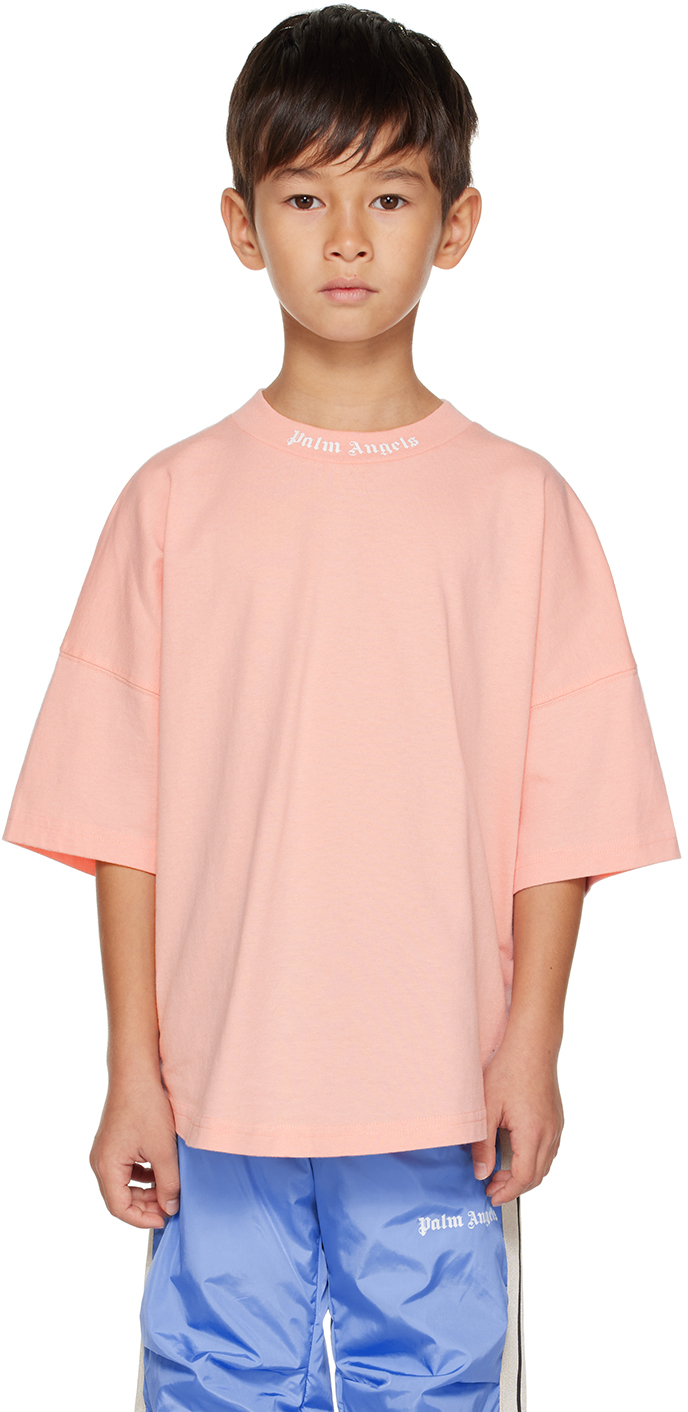 PALM ANGELS t-shirt CLASSIC OVERLOGO Pink for girls