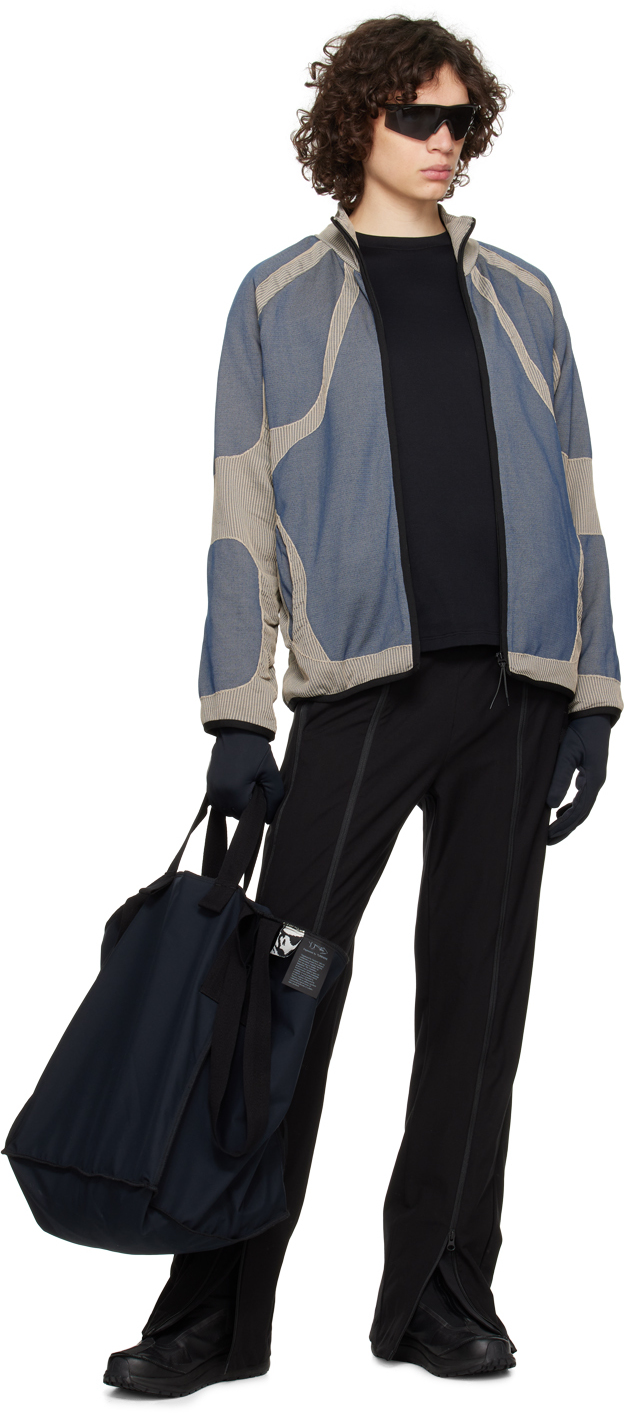 J.L - A.L _J.L - A.L_ Blue & Beige Liquid Track Jacket J.L - A.L _J.L - A.L_ Blue & Beige Liquid Track Jacket