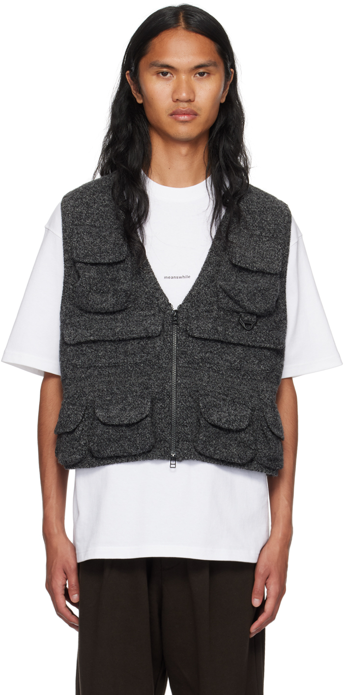 Meanswhile｜Crisp Luggage Vest / Grey Meanswhile Crisp Luggage Vest - Grey | Garmentory
