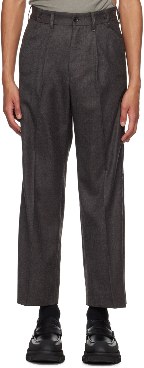 Gray Side Zip Trousers by meanswhile on Sale