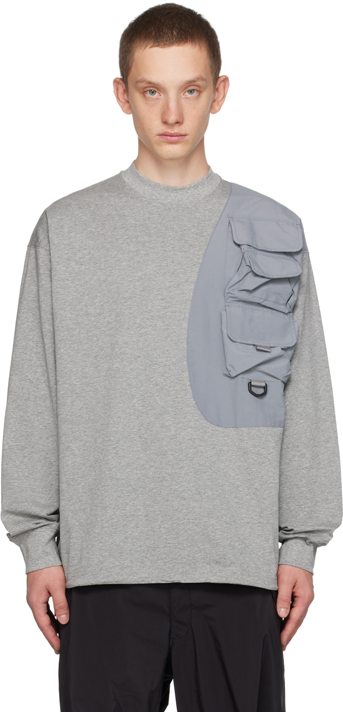Gray Luggage Long Sleeve T-Shirt