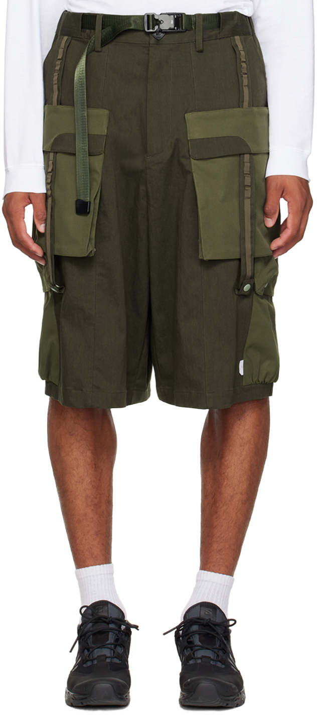 Archival Reinvent Green Belted Shorts
