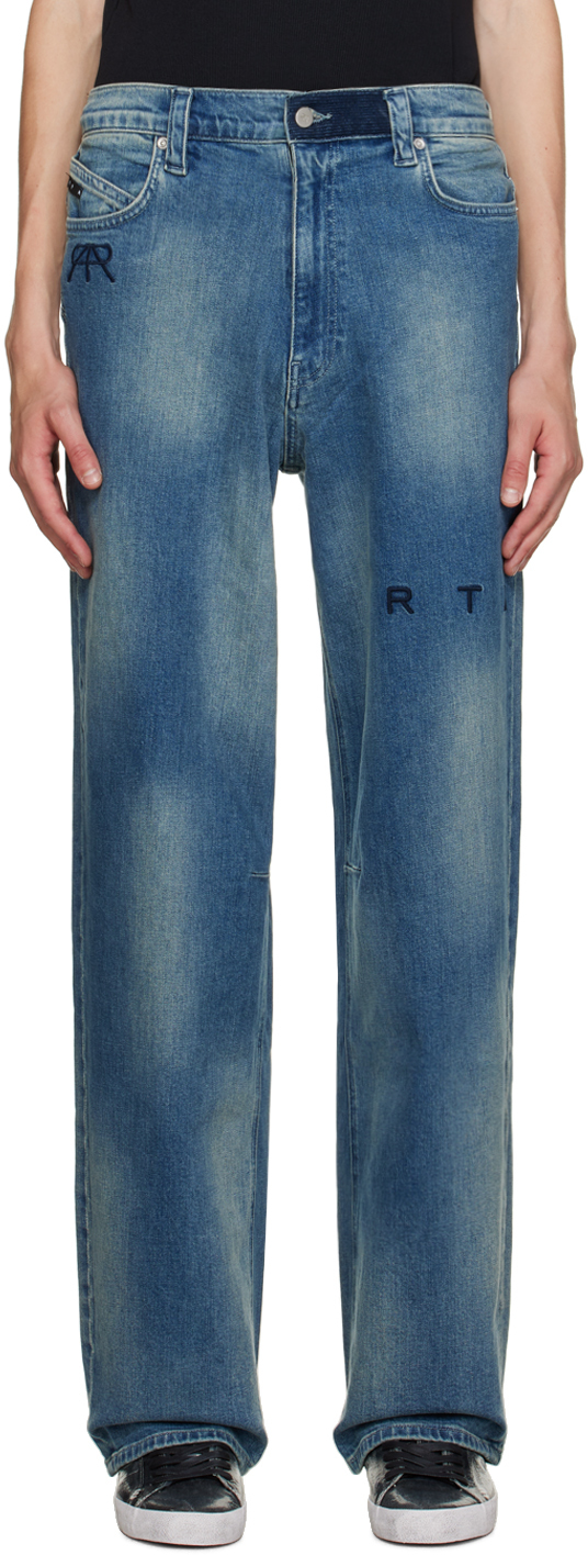 RTA Blue Wide Leg Jeans