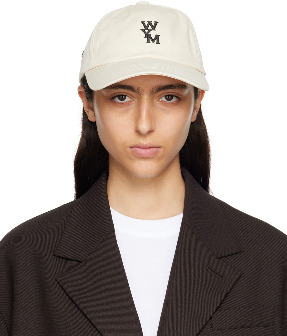Wooyoungmi Off-white Logo Cap In Ivory