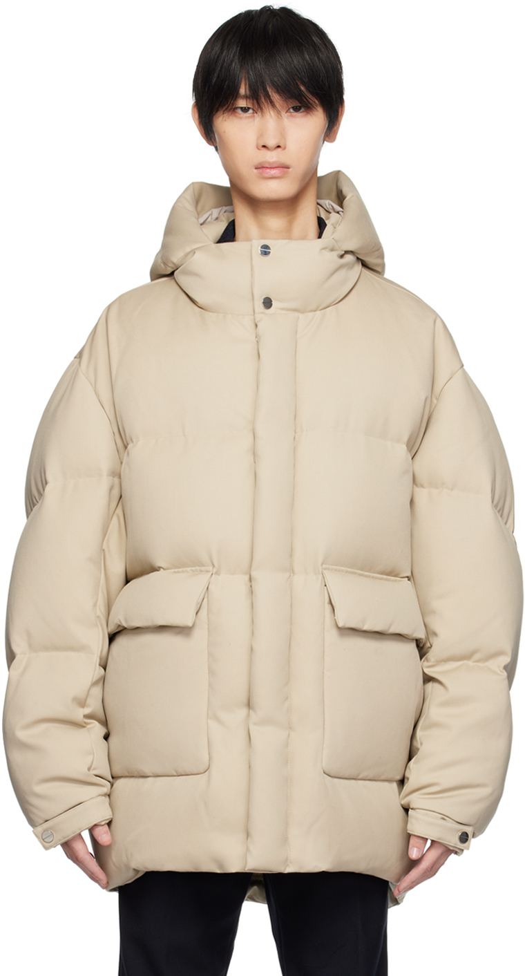 Wooyoungmi Down-filled Puffer Jacket In Beige 929e