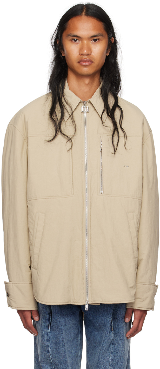 Beige Crinkled Jacket