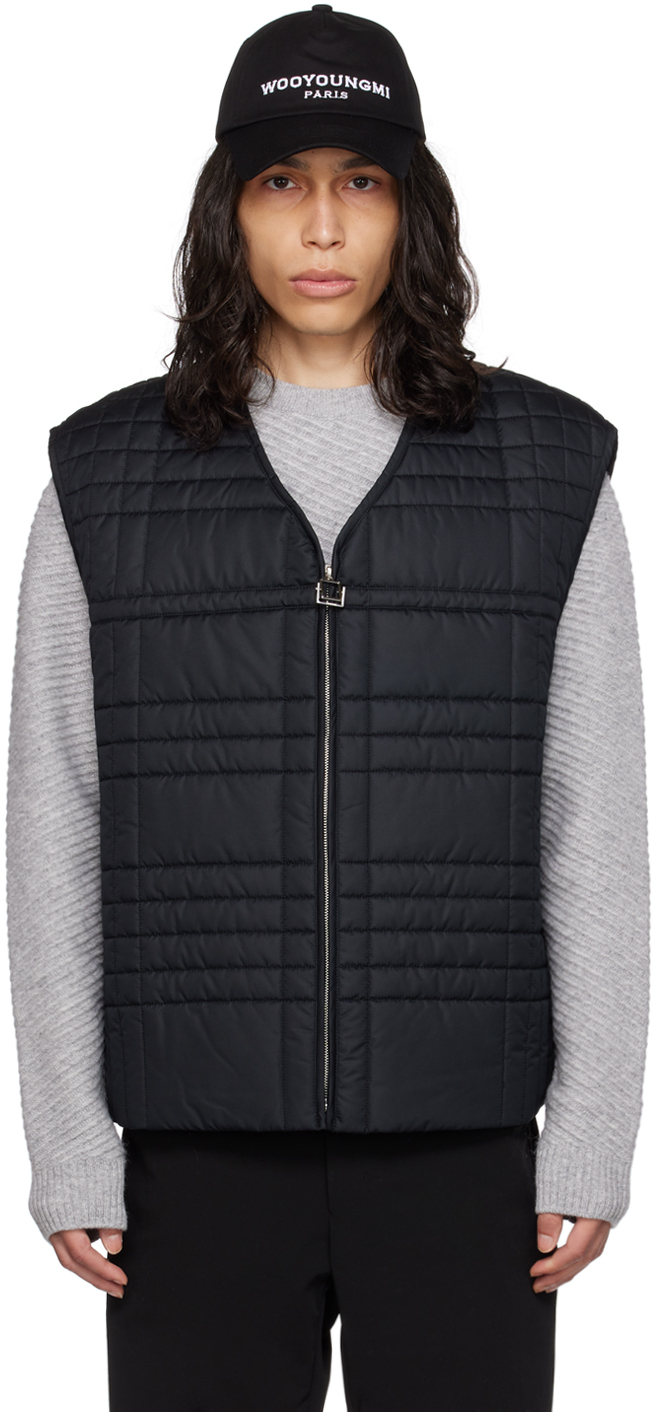Black Quilted Vest