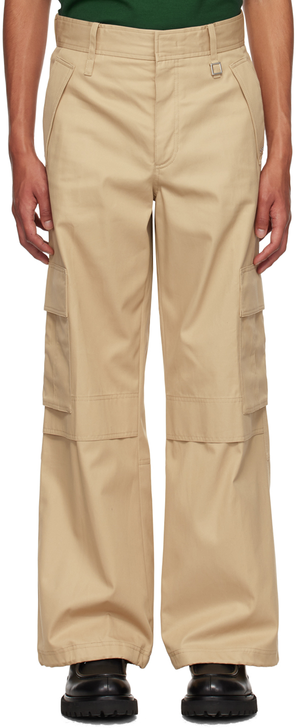 Wooyoungmi: Beige Wide-Leg Cargo Pants | SSENSE UK