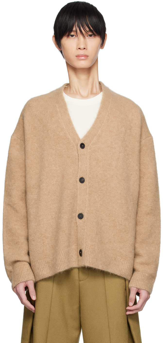 Wooyoungmi Beige Button Cardigan In Mud 519d